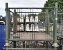 Metal 4 post stillage with 4 sides - W 1260 x D 1040 x 1065mm