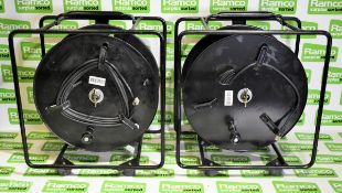 2x Atlas DII ( ID ) R - 50 mtr CAT5e cable drums with soft case