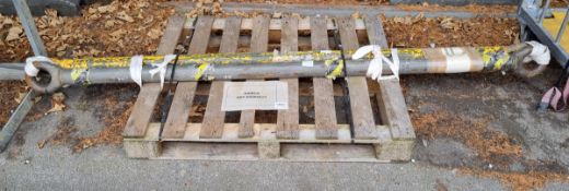 2x Vehicle towing bars - length: 2400mm - eyelet diameter: 750mm - bar diameter: 750mm