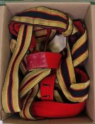 4x British Forces Ceremonial sashes - Gold and Red