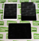 3x Apple iPad Airs - see description for details