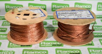 Approximately 200m of copper braid