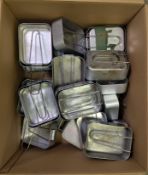 30x British Army pan mess tin - mixed sizes