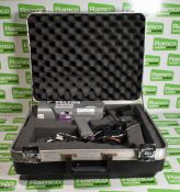 Falcon Signals IVQK50 handheld radar gun with storage case