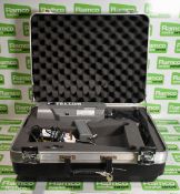 Falcon Signals IVQK50 handheld radar gun with storage case