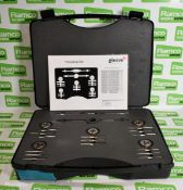 Gleave Imperial UNC tap and die set in foam padded storage case - 1/4 inch to 1/2 inch