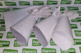 77x British Army cavalry gloves - white - mixed sizes