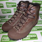 2x pairs of AKU female combat boots - Size 9M - Brown - HI LI B