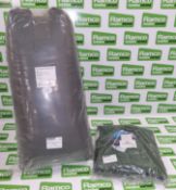 British Forces medium weight sleeping bag, Fecsa compression sack, Fecsa sleeping bag liner