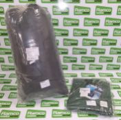 British Forces medium weight sleeping bag, Fecsa compression sack, Fecsa sleeping bag liner