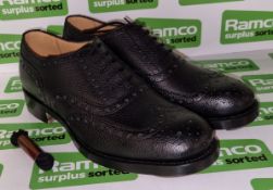 Highland lace up shoe - Black - size 8 S - NSN 8430-99-975-3088