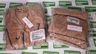 15x British Army MK16A Air crew coveralls - Sand - size 5 - NSN 22C 8457-99-212-3909