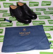 John Land Highland lace up shoes - Black - size 4M - NSN 8430-99-975-3077