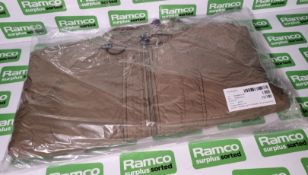 10x British Army thermal jackets with intergral stuff bag (PCS) - Olive - 160 / 80 (small)