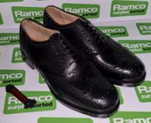 Highland lace up shoe - Black - size 8 S - NSN 8430-99-975-3088