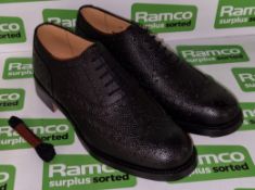 Highland lace up shoe - Black - size 6 M