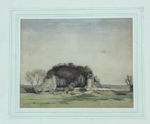 David Murray Smith (1865-1962), Countryside scene with house to background, watercolour, signed