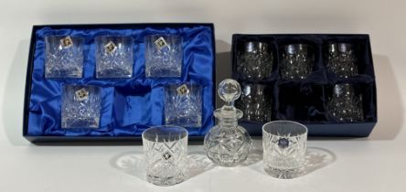 A set of six Edinburgh International crystal hand cut tumblers in original presentation box together