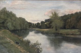 James Tait (Scottish 1878-1938), Teviot near Bucklands, oil on canvas, signed bottom left in a