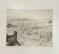 John Rankin Barclay (British 1884-1962), A View of the New Town, Edinburgh, signed in pencil,