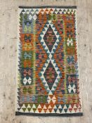 A flatweave Chobi kilim rug 167cm x 78cm