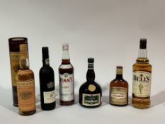 A collection of bottled spirits comprising, a Glenmorangie Single Highland Malt Scotch Whisky