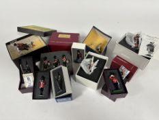 A collection of Britains cast figures to include two golden Jubilee figures- Pakistan drum major,