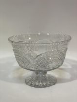 An Edinburgh crystal limited edition 13th Commonwealth Games punch bowl with etched border and