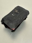 A late 19thc Nimmo Hay and Mitchell Edinburgh and London miniature leather bound bible a/f H x 6cm x