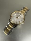 Etienne Aigner, a Swiss Padua stainless steel and gilt metal quartz water resistant wristwatch