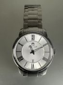 Etienne Aigner Swiss Padua stainless steel quartz water resistant wristwatch with silvered dial