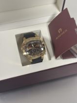 Etienne Aigner Grosseto Swiss gilt stainless steel quartz water resistant wristwatch in Aigner