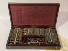 F Davidson & Co. an early 20th century Opticians tonometer set, 'The Schioltz Origional' with