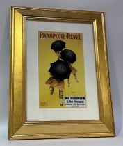 Leonetto Cappiello (French), Parapluie-Revel 1920's coloured poster, framed. (295.cmx17.5cm)