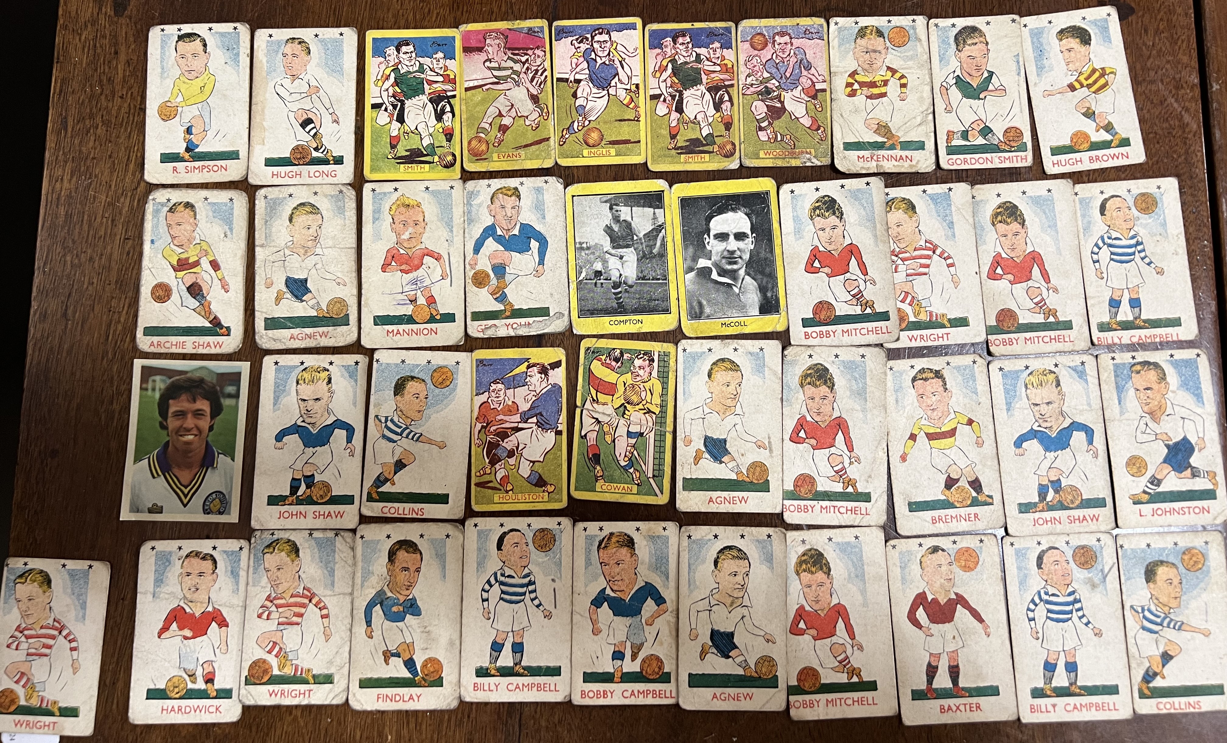 A large quantity of vintage cigarette cards, mainly Football Stars (Scottish football), including - Image 6 of 7