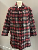 Property of the late Countess Haig, a vintage Livia Venezia ladys tartan short jacket with split