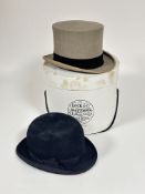 Property of the late Countess Haig a gents Lock & Co hatters St James London bowler hat L x 19cm