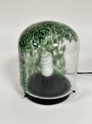 Property of the late Countess Haig, a modern Neverino dome cased glass lamp by Vitossi with