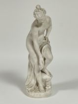 Property of the late Countess Haig, a plaster cast classical figure with draped robe restoration