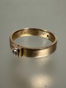 A Victorian gold secret mourning ring the double sided outer section set rose cut diamond with