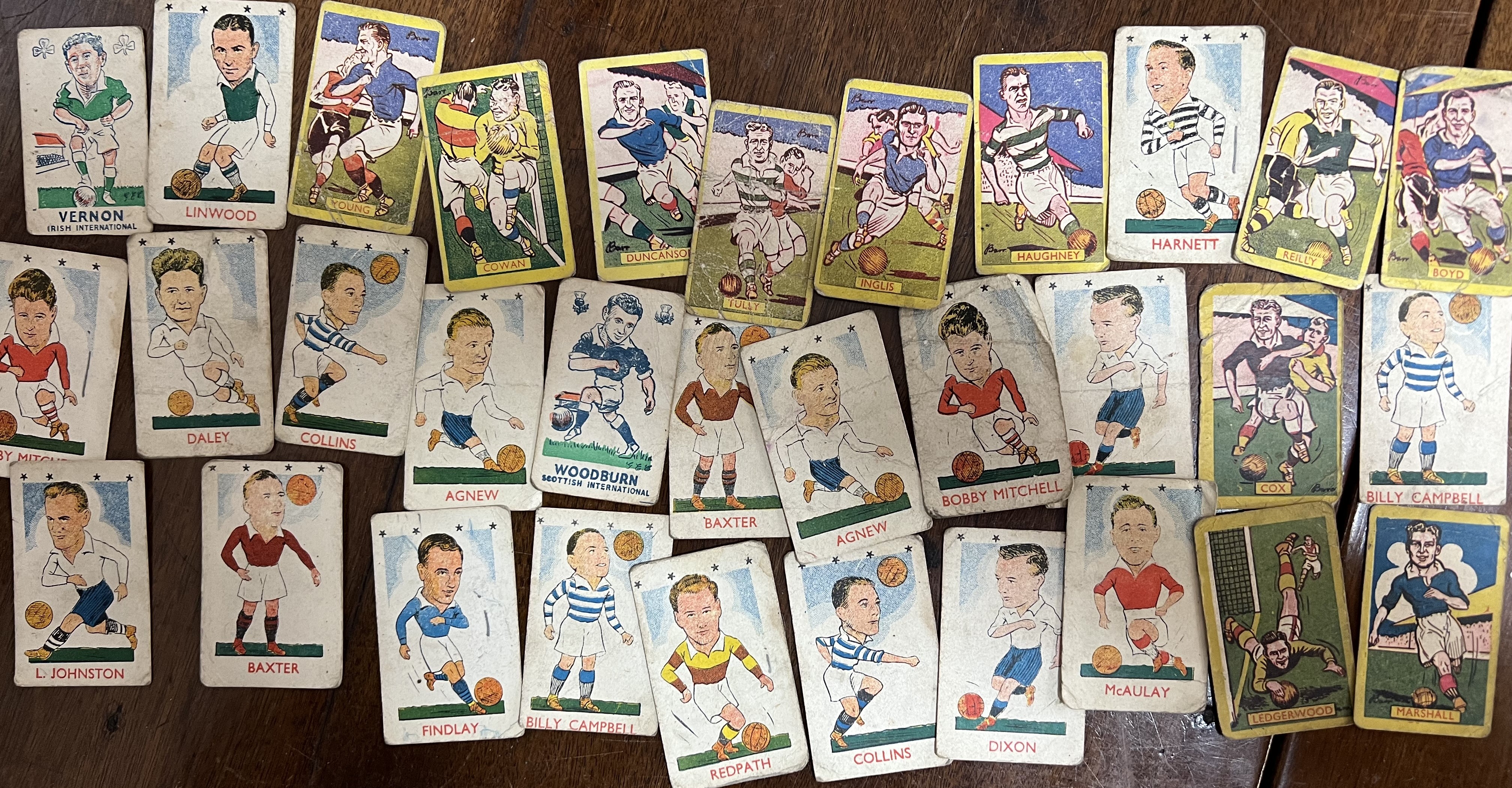 A large quantity of vintage cigarette cards, mainly Football Stars (Scottish football), including - Image 3 of 7