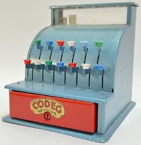 A vintage 'Codeg' British made tin child's till/toy (h- 19cm, w- 17cm)