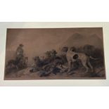 A pair of 19thc G Paterson lithographs after Richard Ansdell, one titled "Shooting waiting for the