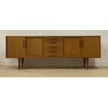 Nils Jonsson for Troeds, a mid century Swedish teak sideboard, circa 1960s, fitted with four