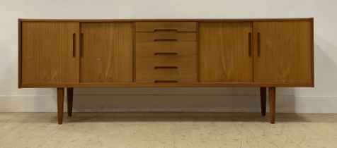 Nils Jonsson for Troeds, a mid century Swedish teak sideboard, circa 1960s, fitted with four