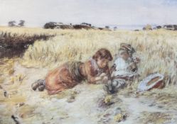 William McTaggart R.S.W (Scottish 1835-1910), Corn in the Ear, print, framed. (39cmx54cm)