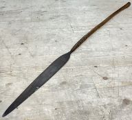 An antique wooden handled Zulu short spear (l- 110cm)