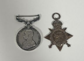 WW1 Military Medal and 1914 star. Military Medal GEO V. 32652 FTR. CPL. H.H ETHERINGTON A. By B.M.