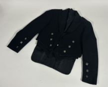 A Prince Charlie kilt jacket and waistcoat, two Argyle jacket and waistcoat.