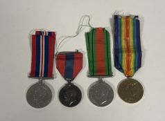WW1 and WW2 group of five 1914-19 British War and Victory Medals (6191. Pre A.V Hamilton 8 London